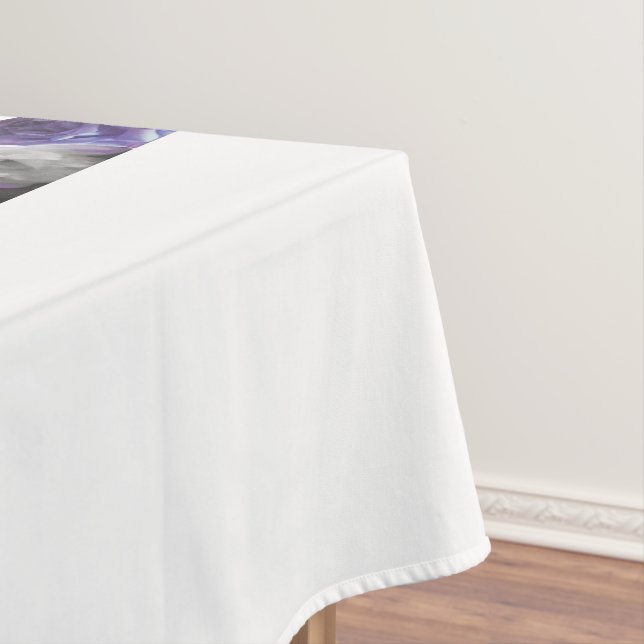 Scripture, Psalm 11, Purple Roses Tablecloth (In Situ)