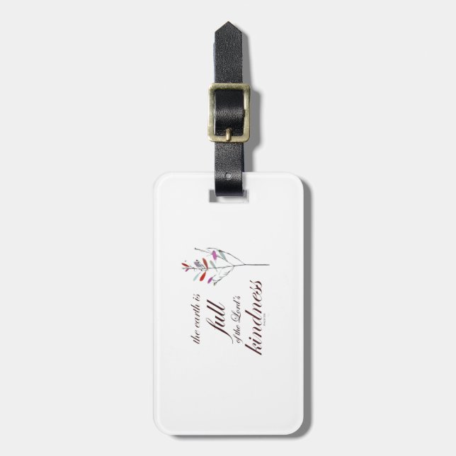 Scripture, Psalm 33, Kindness, Luggage Tag (Front Vertical)