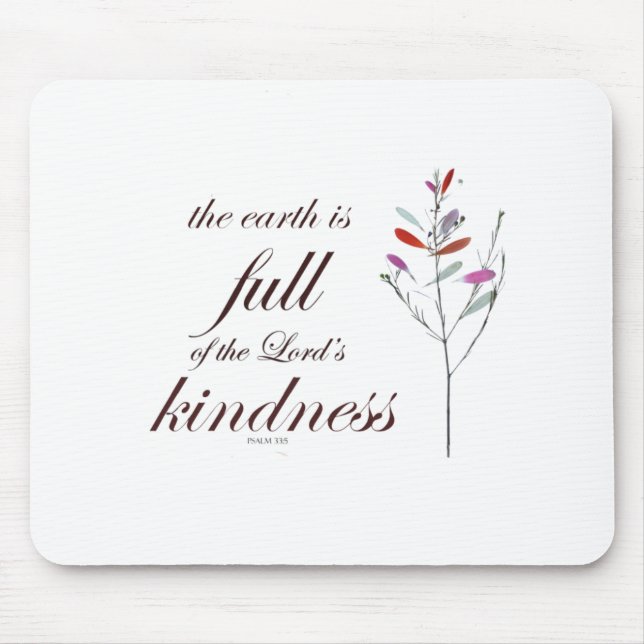 Scripture, Psalm 33, Kindness, Mouse Pad (Front)