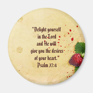 Scripture Psalm 37 magnet