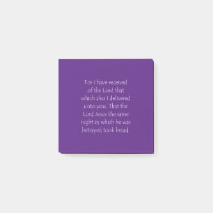 Scripture Quote 1 Corinthians 11 23 Post-it Notes