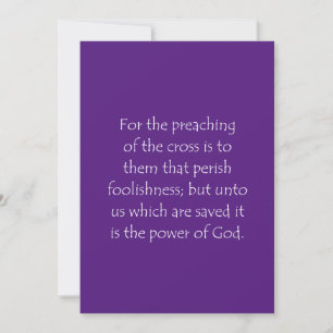 Scripture Quote 1 Corinthians 1 18 Thank You Card