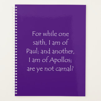 Scripture Quote 1 Corinthians 3 4 Planner
