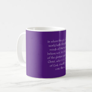 Scripture Quote 2 Corinthians 4 4 Coffee Mug