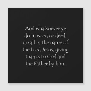 Scripture Quote Colossians 3 17