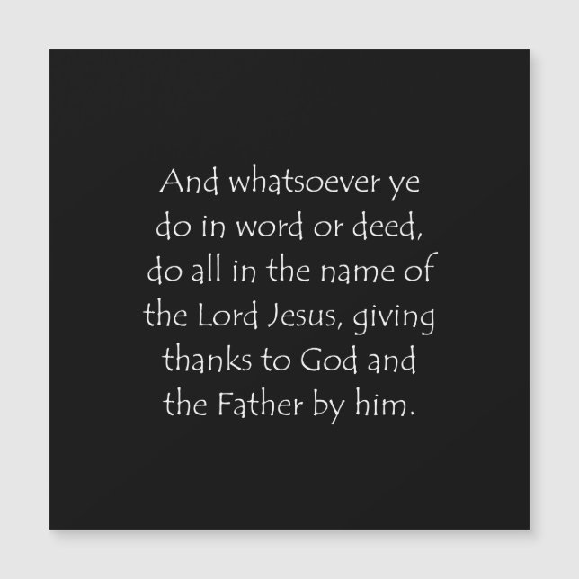 Scripture Quote Colossians 3 17 (Front)
