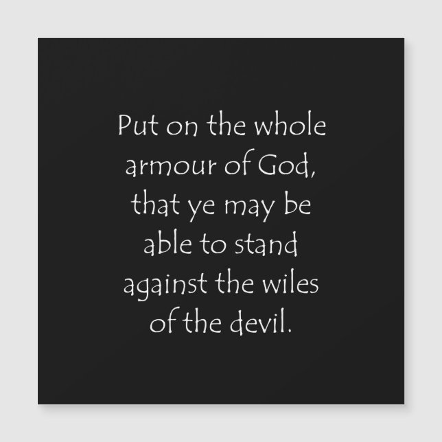 Scripture Quote Ephesians 6 11 (Front)