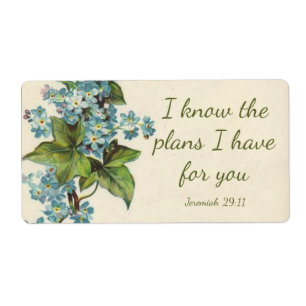 Scripture Quote Flowers Greenery Vintage