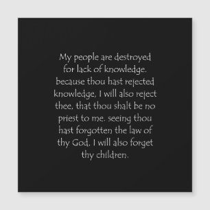 Scripture Quote Hosea 4 6