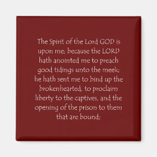 Scripture Quote Isaiah 61 1 Magnet