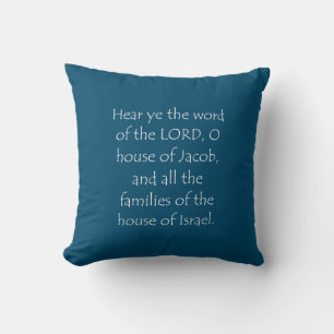 Scripture Quote Jeremiah 2 4 Cushion