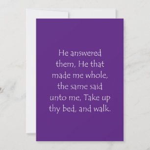 Scripture Quote John 5 11 Thank You Card
