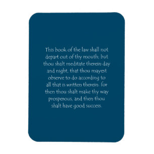 Scripture Quote Joshua 1 8 Magnet