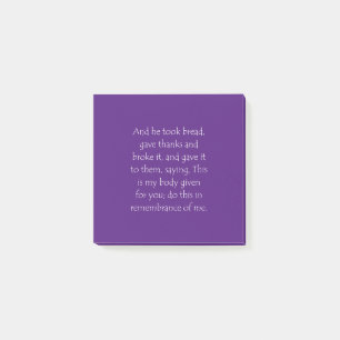 Scripture Quote Luke 22 19 Post-it Notes