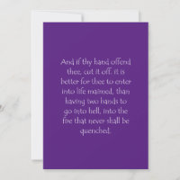 Scripture Quote Mark 9 43