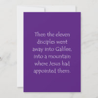 Scripture Quote Matthew 28 16