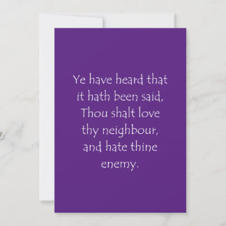 Scripture Quote Matthew 5 43 Thank You Card