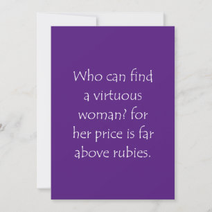 Scripture Quote Proverbs 31 10 Thank You Card