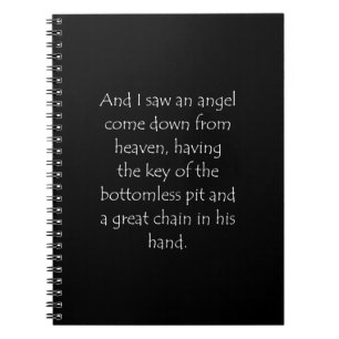 Scripture Quote Revelation 20 1 Notebook