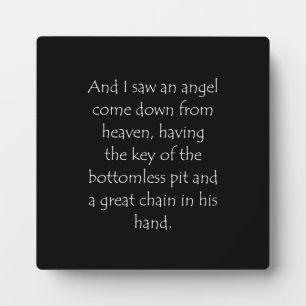 Scripture Quote Revelation 20 1 Plaque