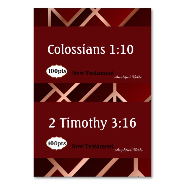 Scripture Reference Card for Game (Back)