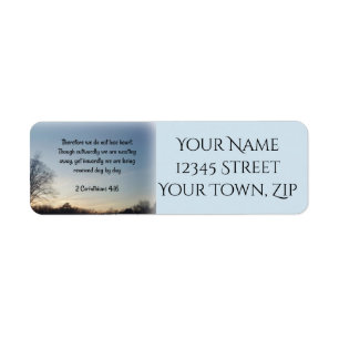 Scripture Return Address Label