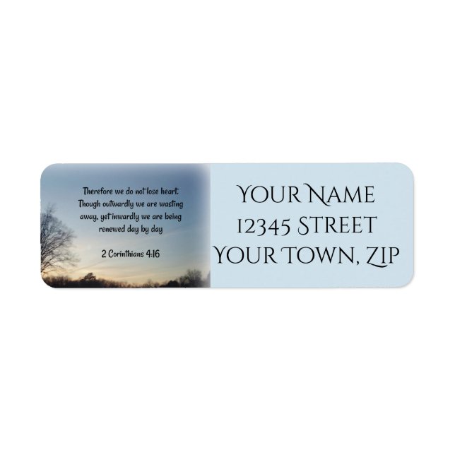 Scripture Return Address Label (Front)
