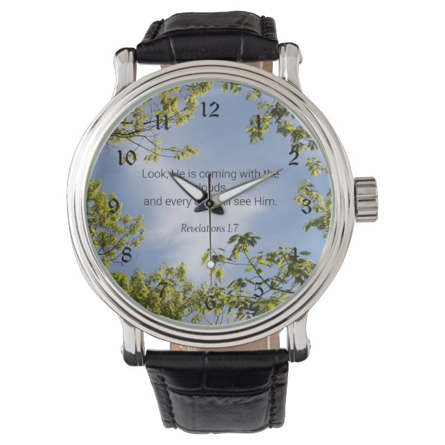 Scripture, Revelations 1:7, Watch (Front)