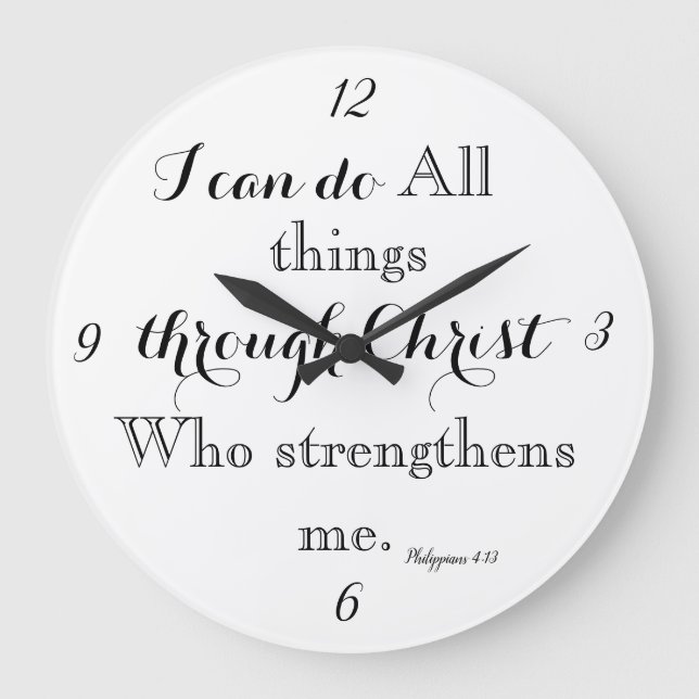 Scripture Round Wall Clock (Front)