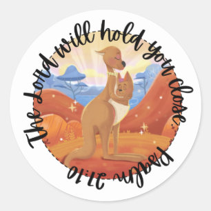 Scripture Sticker (Psalm 27:10 Kangaroo)