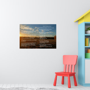Scripture Template, Psalm 23, The Lord's Prayer Poster
