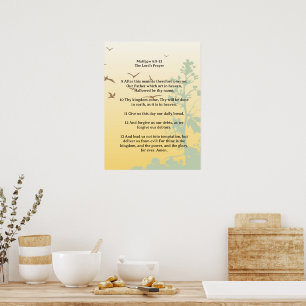 Scripture Template, The Lord's Prayer Poster
