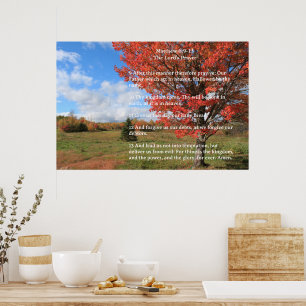 Scripture Template, The Lord's Prayer Poster