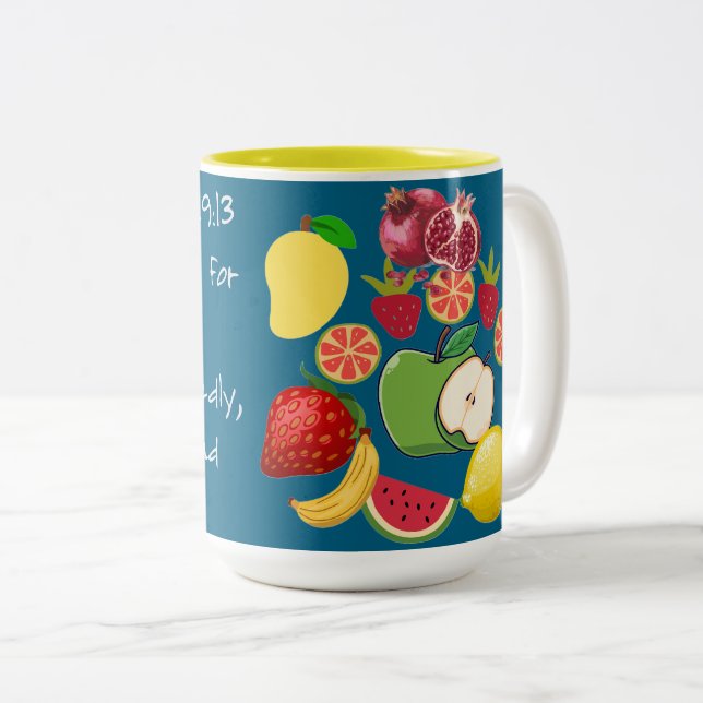 Scripture Two-Tone Coffee Mug (Front Right)