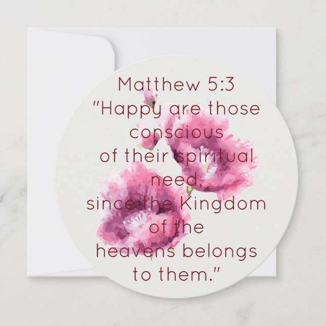 Scripture Verse Spiritual Message Kingdom (Front)