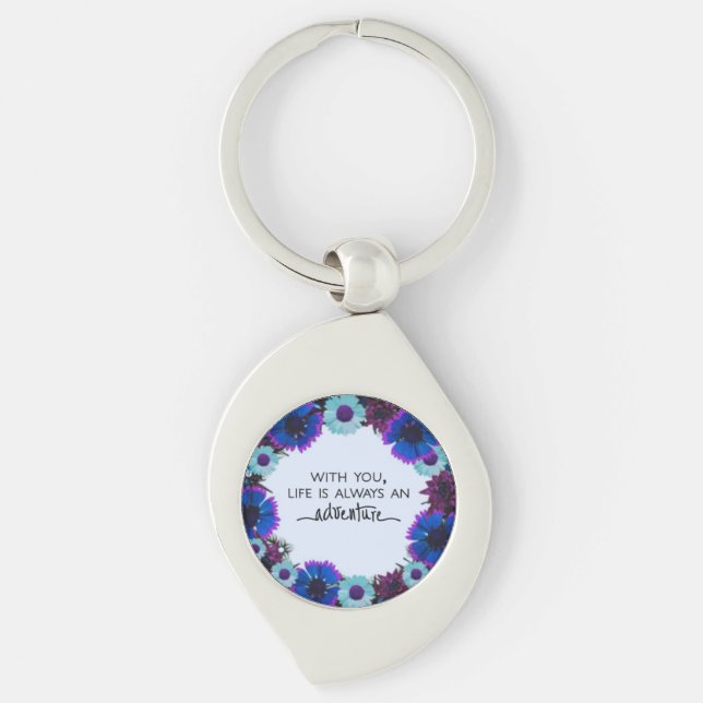 Scripture Verse Spiritual Message Kingdom Key Ring (Front)