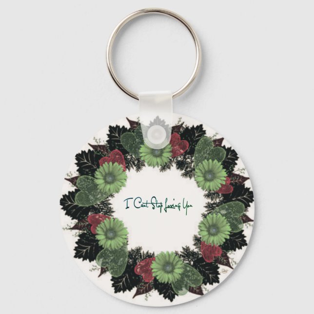 Scripture Verse Spiritual Message Kingdom Key Ring (Front)