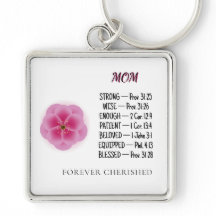 Scripture Virtues Mum Keychain