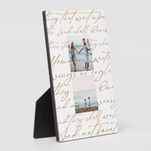 Scripture Wait Upon the Lord Two Photo Plaque
