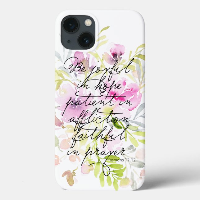 Scripture Watercolor | Romans 12  Case-Mate iPhone Case (Back)
