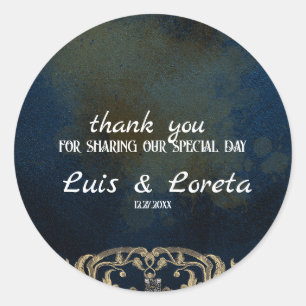 Scripture Wedding Thank You Sticker