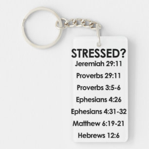 Scriptures Rectangle (single-sided) Keychain