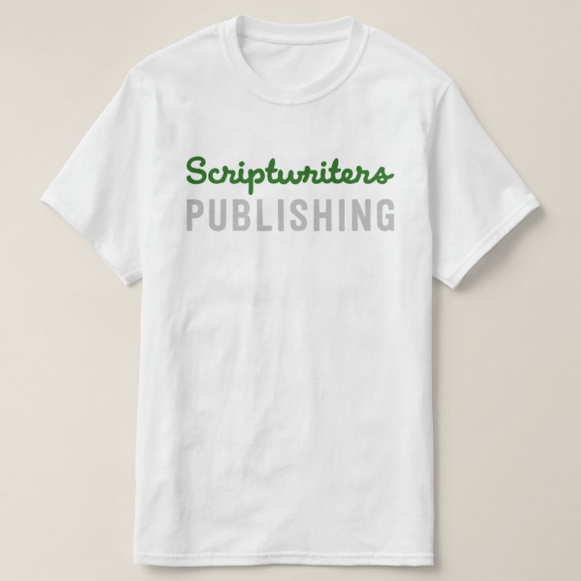 Scriptwriters Publishing Kelly/Grey T T-Shirt (Design Front)