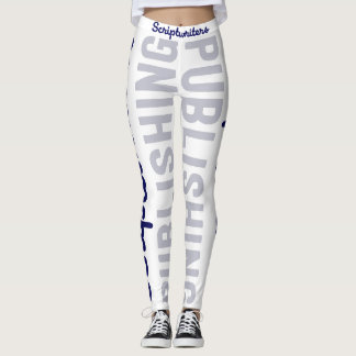 Scriptwriters Publishing Navy Blue/Grey Leggings