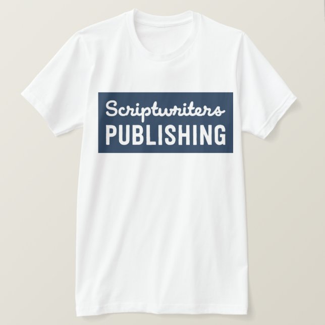 Scriptwriters Solid Navy T-Shirt (Design Front)