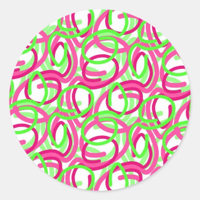 Scroll Classic Round Sticker (Front)