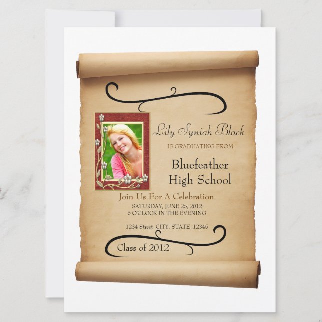 Scroll Invitation (Front)