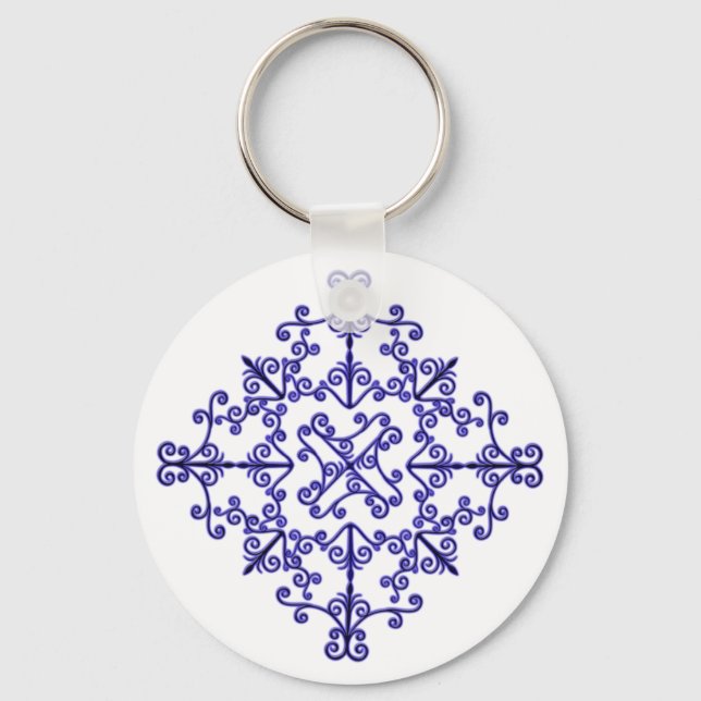Scroll Motif Key Chain (Front)