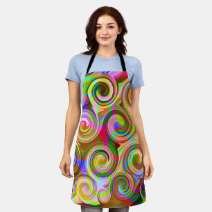 Scroll Pastel geometrical abstract  Apron
