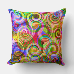 Scroll Pastel geometrical abstract Cushion